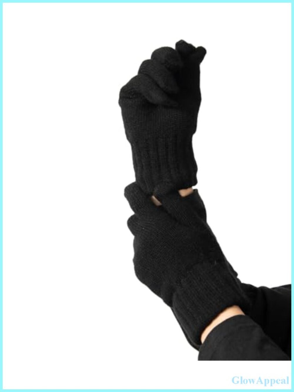 Women's 100% Cashmere Gloves Jersey Knit Ultra Soft Winter Warm